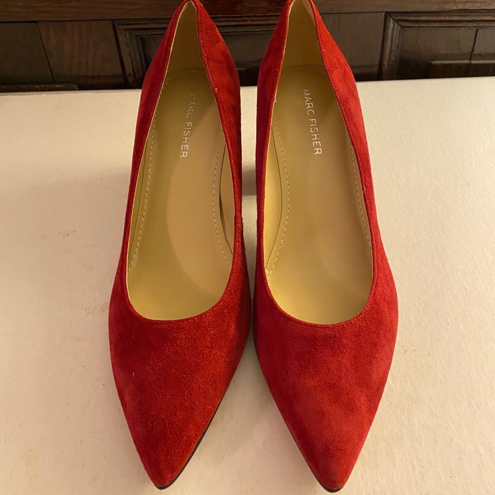 Marc Fisher Claire Block-Heel Pumps